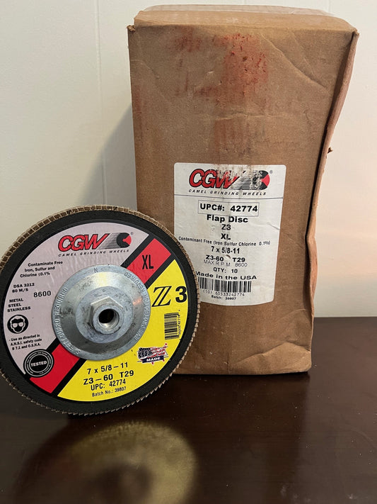 CGW Abrasives 42774 Premium Z3 XL T29 Flap Disc