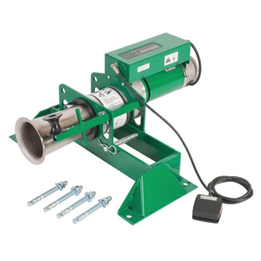 Greenlee 6900 Puller Package with Greenlee UT10-2S Ultra Tugger & Greenlee 00865 Floor Mount - Reconditioned