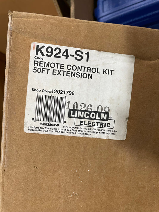 Lincoln Electric K924-S1 Remote Control Kit 50FT Extension- New Surplus