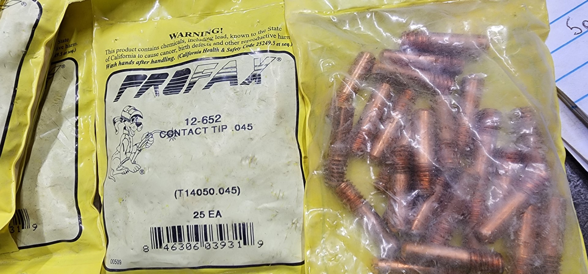 Profax 12652 Contact Tip .045, Pack of 25 New Surplus 44.76