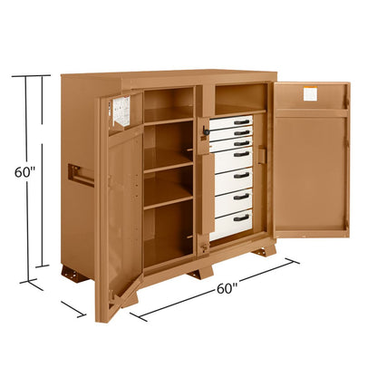 Knaack 112 JobMaster Jobsite Storage Cabinet with Drawers - Reconditioned Media 1 of 3