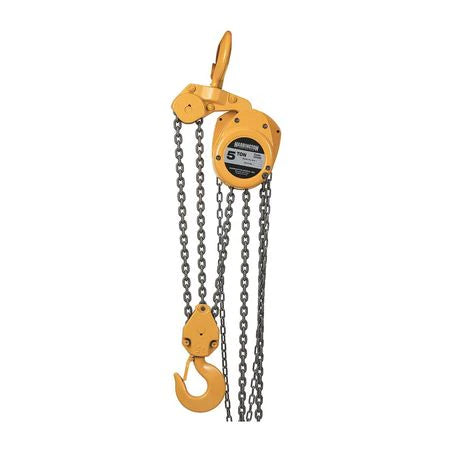 Harrington CF050-20  Hand Chain Hoist with 5 Ton Lift Capacity & 20FT Chain Chain Fall - New Surplus
