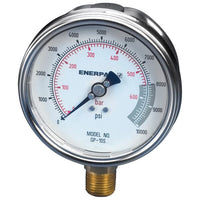 Enerpac GP10S Hydraulic Pressure Gauge 10,000 PSI 4" Dial - New