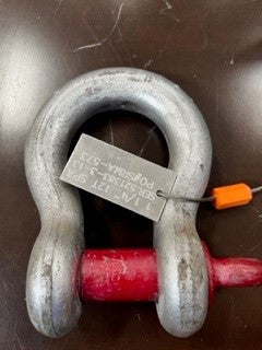 Crosby G-209 1-1/4 inch Load Tested Screw Pin Anchor Shackle-12 Ton WLL-Reconditioned