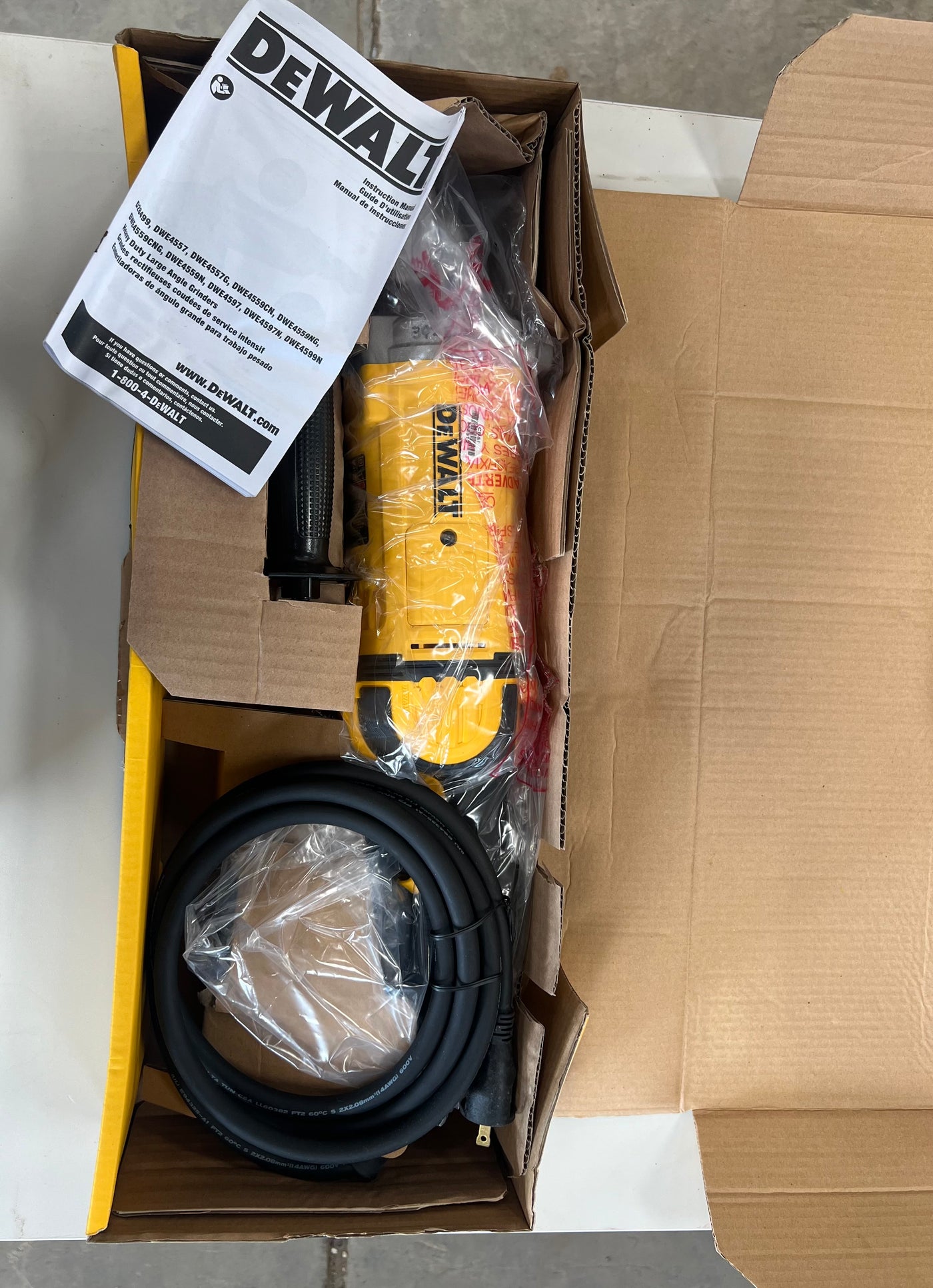 DEWALT DWE4559N Angle Grinder 9in - New Surplus