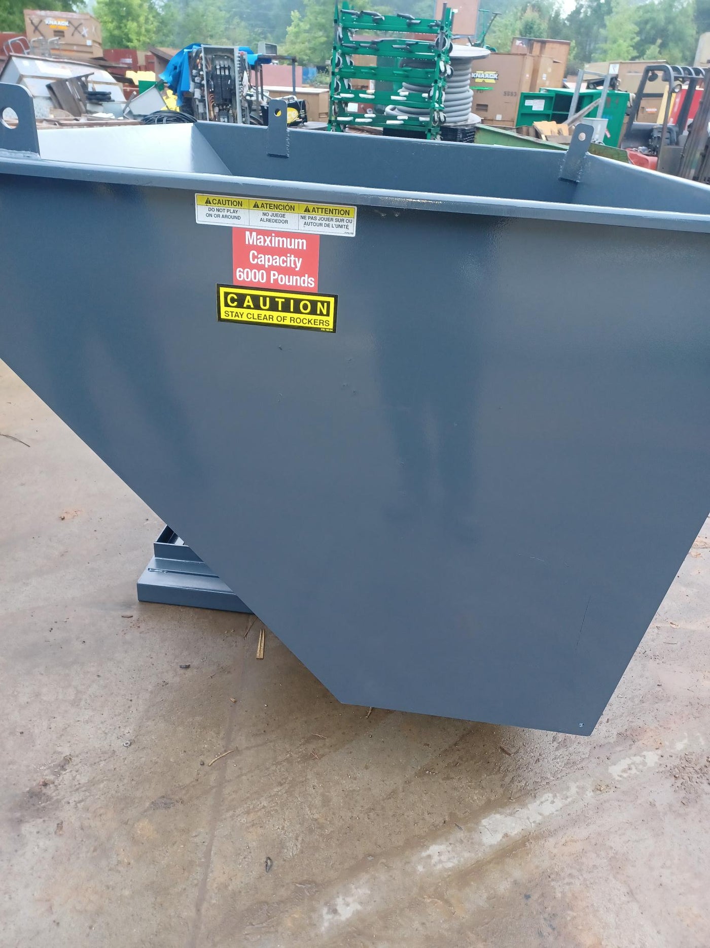 Dump Hopper 2 Cubic Yard Medium Duty Forklift Hopper -  Reconditioned