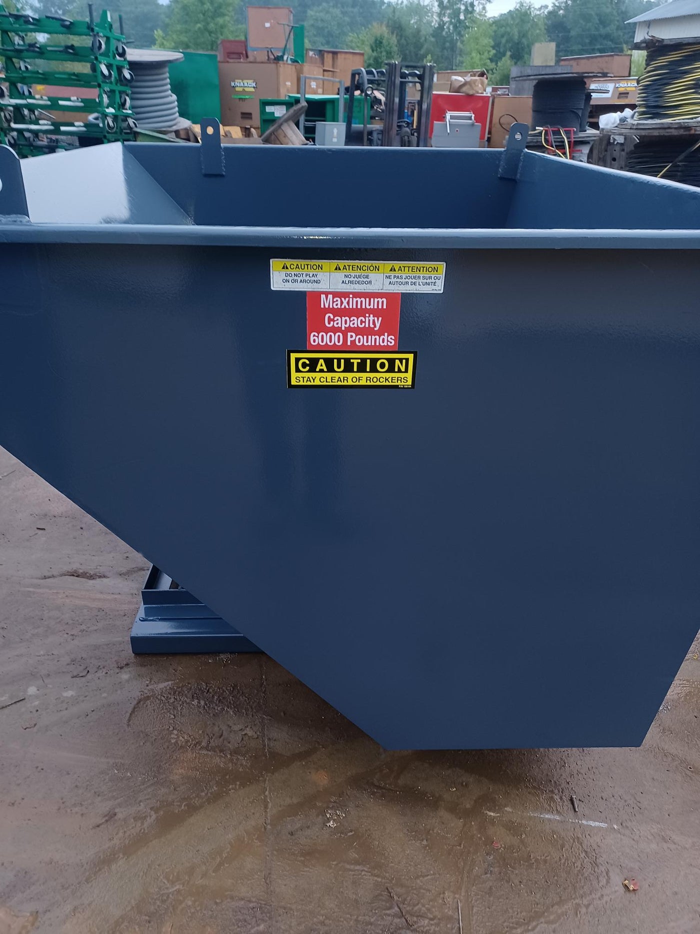 Dump Hopper 2 Cubic Yard Medium Duty Forklift Hopper -  Reconditioned