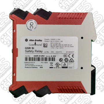 Allen-Bradley 440R-S12R2 Guardmaster Single Input Safety Relay - New Surplus