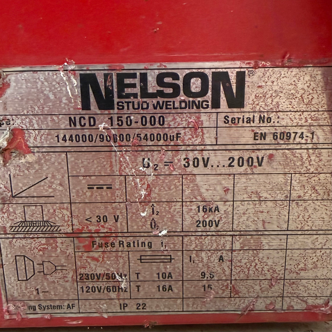 Nelson NCD 150 Portable Stud Welder (No Gun) - Reconditioned