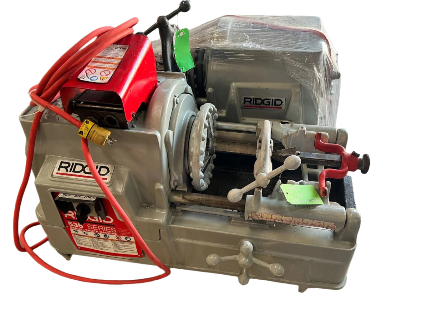 Ridgid 96502 Model 535 Manual Pipe Threader Package with 811A Head, Dies & Cart - Reconditioned