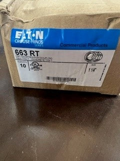 Eaton Crouse-Hinds 663RT raintight coupling 1-1/4" QTY 10-New Surplus