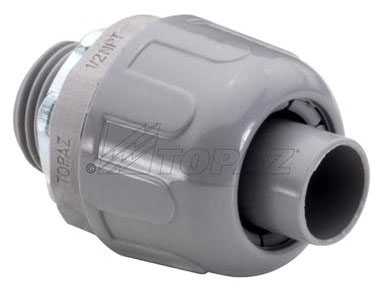 Topaz P476 2" Gray Nylon Liquid Tite Connector(Pack of 2)-New Surplus
