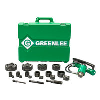 Greenlee 7310 11 Ton Hydraulic Knockout Kit w/ Hand Pump (1/2"-4") - Reconditioned