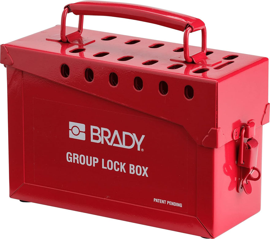 Brady 65699 Metal Lock Box (Red) - New Surplus