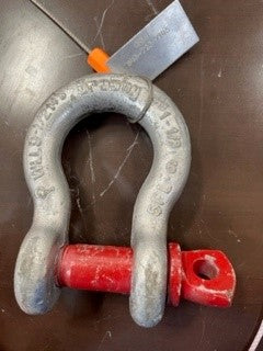 Crosby G-209 1-1/8 inch Load Tested Screw Pin Anchor Shackle-9-1/2 Ton WLL-Reconditioned