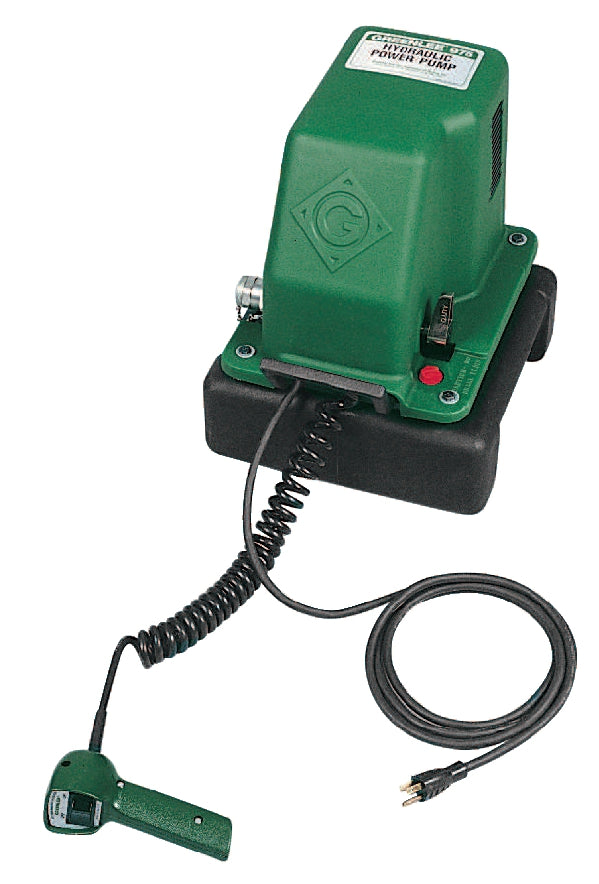 Greenlee 975 Electric Hydraulic Pump for Conduit Benders - Reconditioned