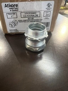 Atkore CC100RKON 1" Steel Compression Connector QTY 20-New Surplus