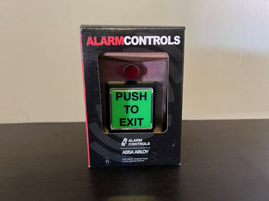 Alarm Controls TS-3 Green Square Push Button  -  New Surplus