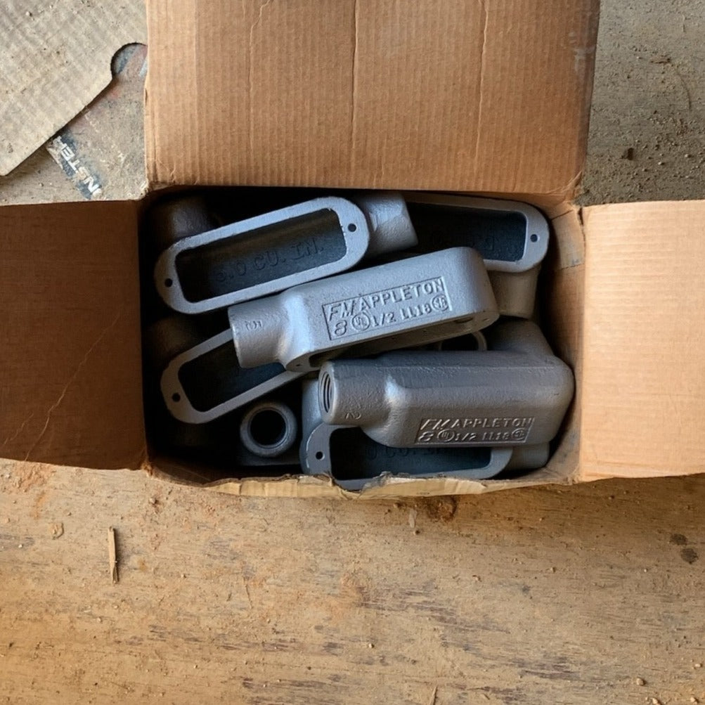 Appleton LL18 Conduit Body 1/2 in. 10 per box - New Surplus