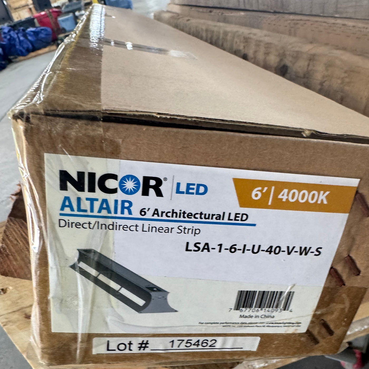 NICOR Altair LSA-1-6-I-U-40-V-W-S 6' Architectural LED Direct/Indirect Linear Fixture - New Surplus