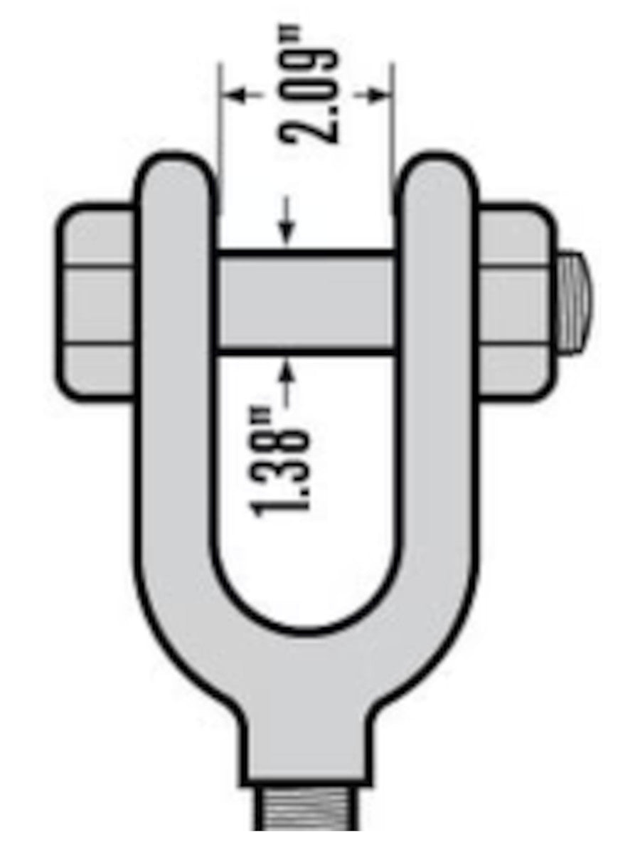 Turnbuckles Jaw & Jaw 24in. X 1-1/2in. Heavy Duty Galvanized Steel Rigging Hardware - New Surplus