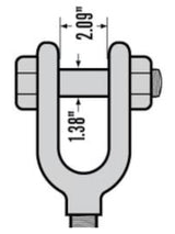 Turnbuckles Jaw & Jaw 24in. X 1-1/2in. Heavy Duty Galvanized Steel Rigging Hardware - New Surplus