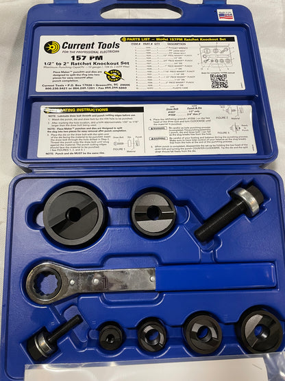 Current Tools 157PM Hydraulic Knockout Set - Reconditioned