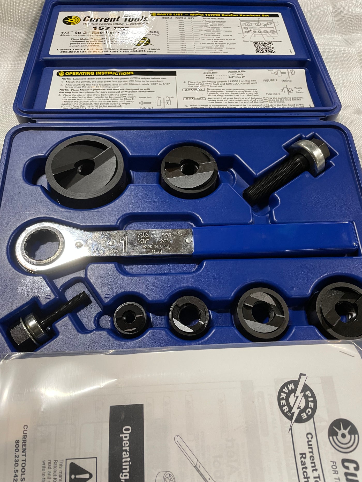 Current Tools 157PM Hydraulic Knockout Set - Reconditioned
