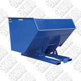 Vestil D-500-HD 5 Cubic Yard Heavy-Duty Self-Dumping Steel Forklift Hopper - Reconditioned