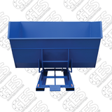 Vestil D-500-HD 5 Cubic Yard Heavy-Duty Self-Dumping Steel Forklift Hopper - Reconditioned