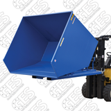 Vestil D-500-HD 5 Cubic Yard Heavy-Duty Self-Dumping Steel Forklift Hopper - Reconditioned
