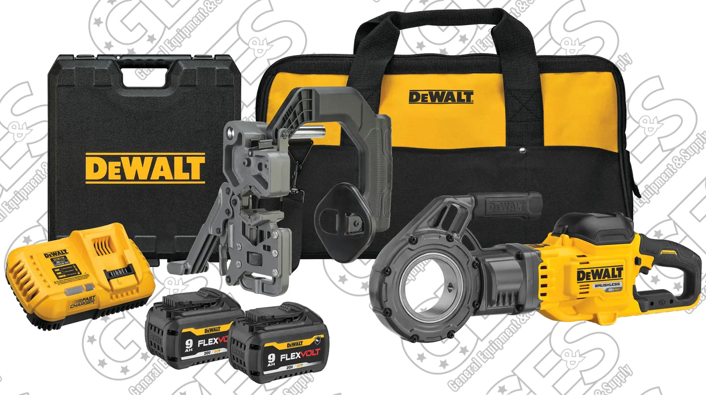 DeWalt DCE700X2 Flexvolt 60V MAX Cordless Pipe Threader Kit - New Surplus