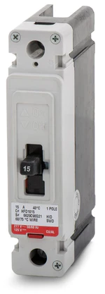 Eaton HFD1015 Series C industrial Circuit Breaker 15A 1P-New Surplus