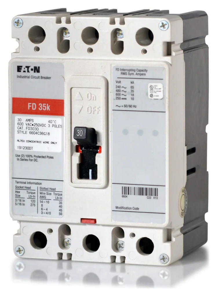 Eaton FD3030 Series C Industrial Circuit Breaker 30A 2PNew Surplus