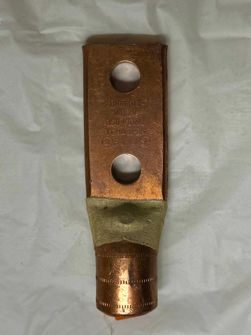 Burndy YGHA31-2N Copper Compression Grounding Lug - New Surplus