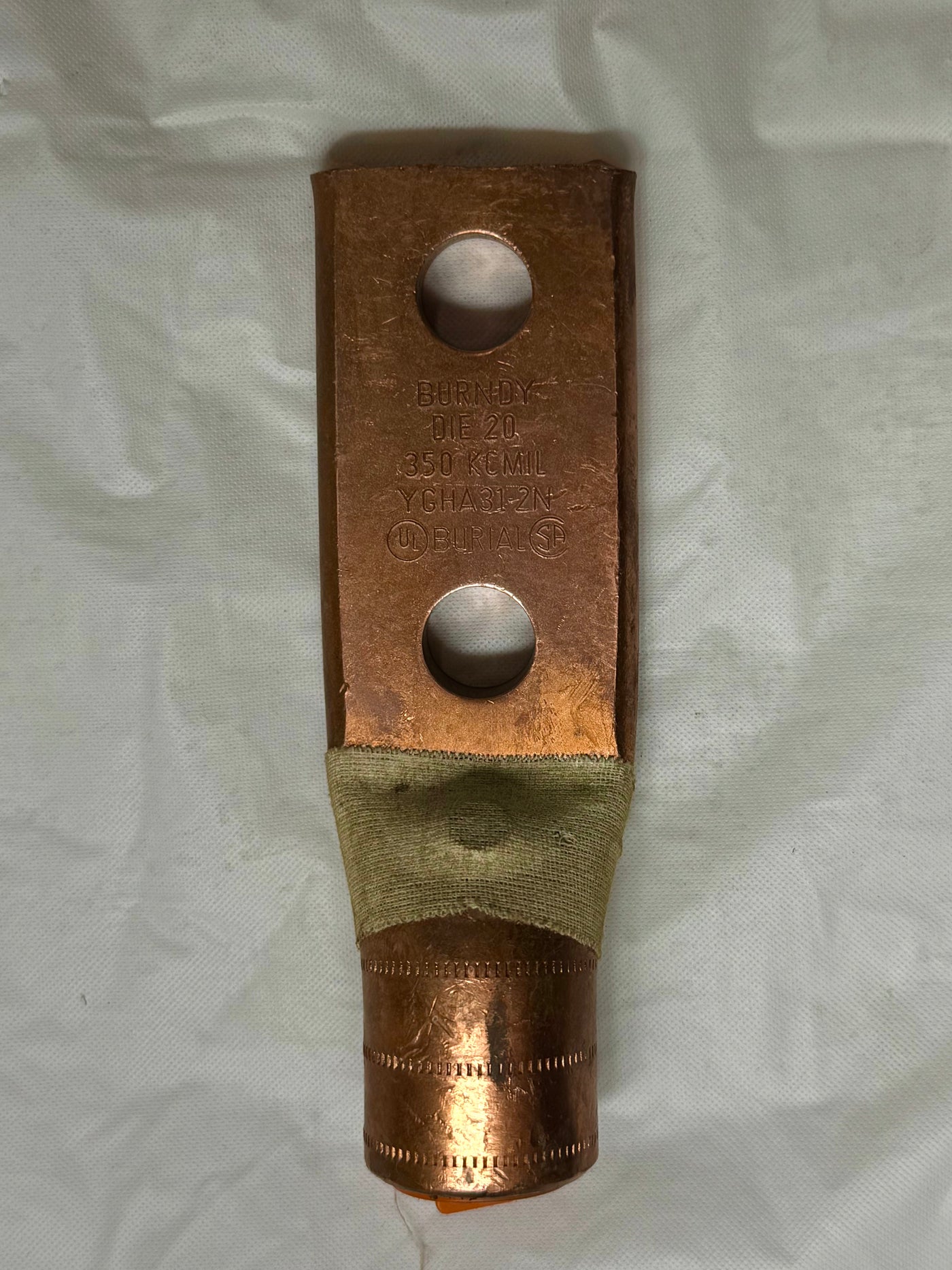 Burndy YGHA31-2N Copper Compression Grounding Lug - New Surplus