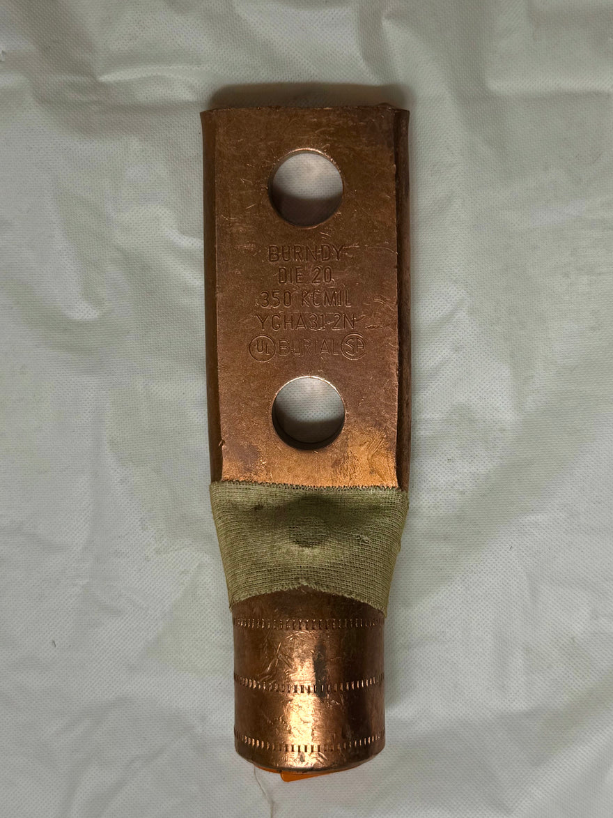 Burndy YGHA31-2N Copper Compression Grounding Lug - New Surplus