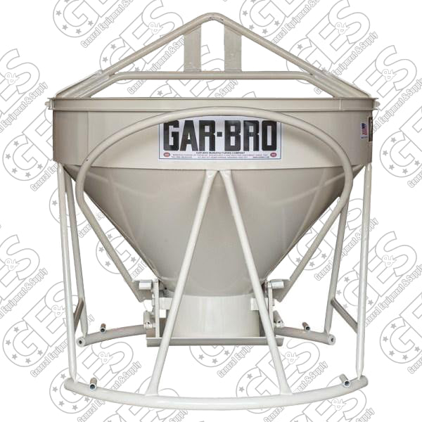 Gar-Bro 483-R Lightweight Round-Gate 3 Yard Concrete Bucket- Reconditioned