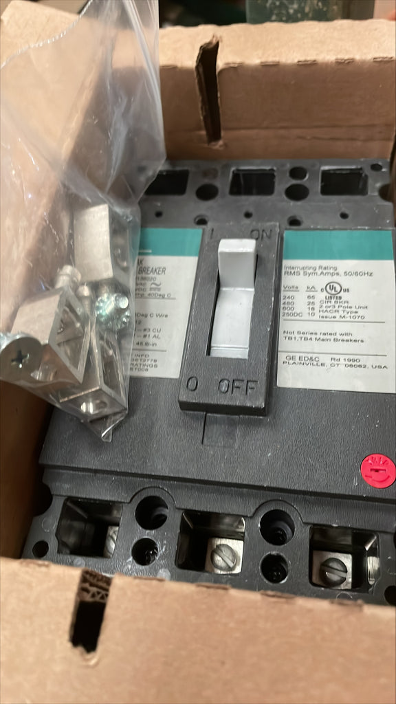 General Electric THED136020 3 Pole Circuit Breaker-New Surplus