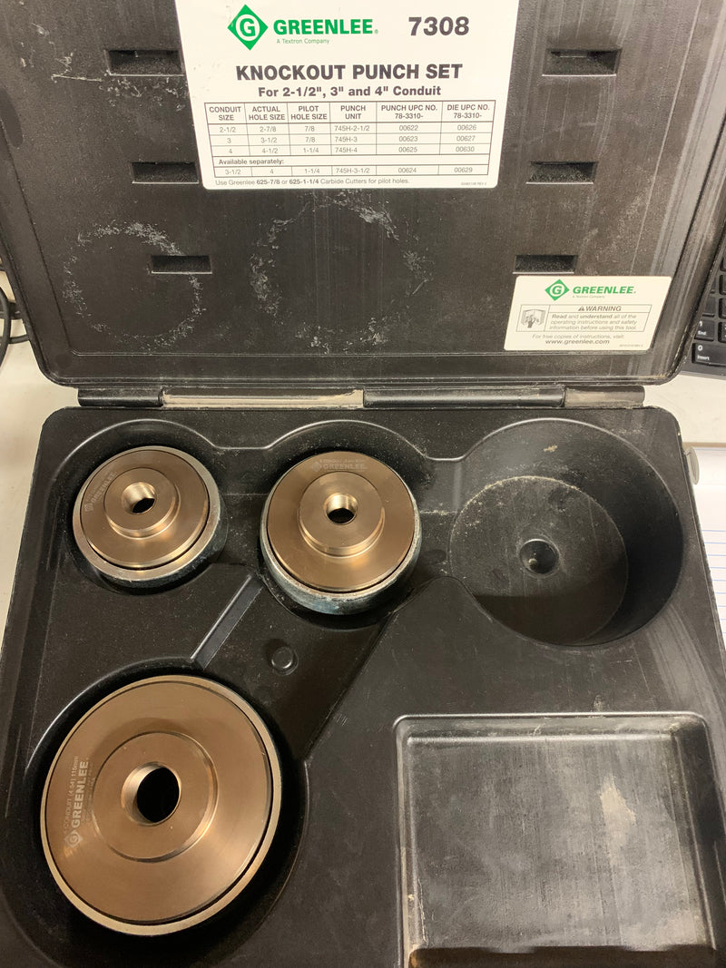 Greenlee 7308 Knockout Punch Kit - Reconditioned