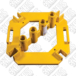 Guardian 15178 QuickSet Multi Directional Guardrail Base Plate Powder Coated Steel 21.5 x 21.5 in - Reconditioned