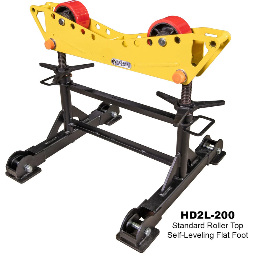 LJ Welding Automation HD2L-200 2Ton Modular Roller Support Stand for 2in. to 48in. Diameter Pipe - Reconditioned