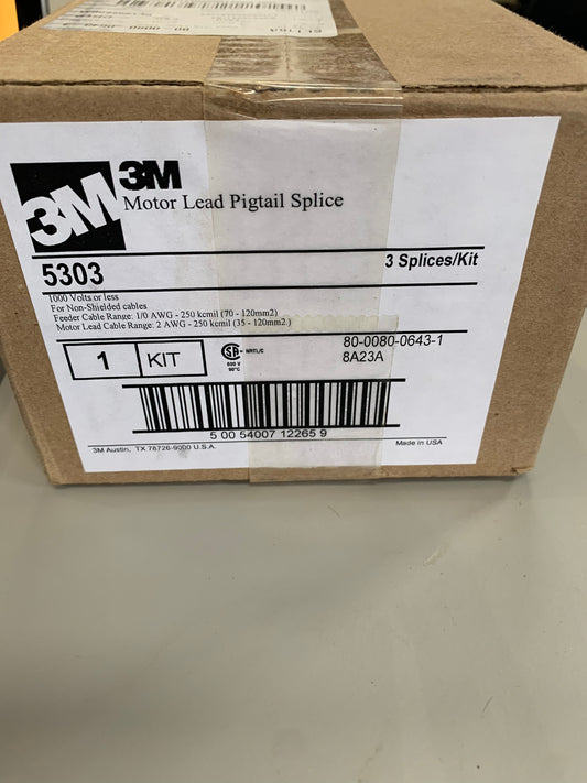 3M 5303 Motor Lead Pigtail Splice Kit - New Surplus