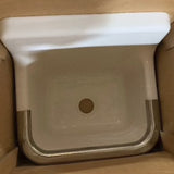 Lakewell 7692000.020 - 22” x 18” Sink with Plain Back and Rim Guard