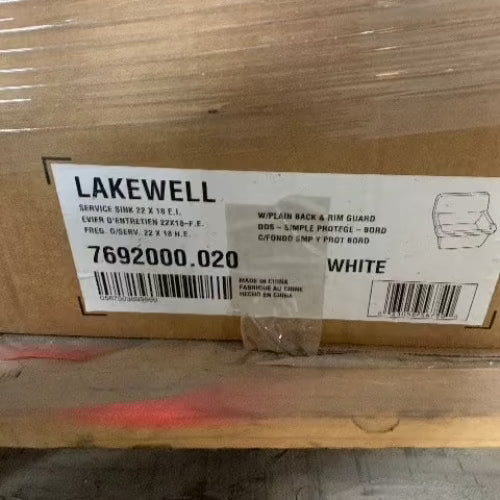 Lakewell 7692000.020 - 22” x 18” Sink with Plain Back and Rim Guard