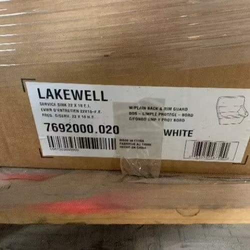  Lakewell 7692000.020 - 22” x 18” Sink with Plain Back and Rim Guard