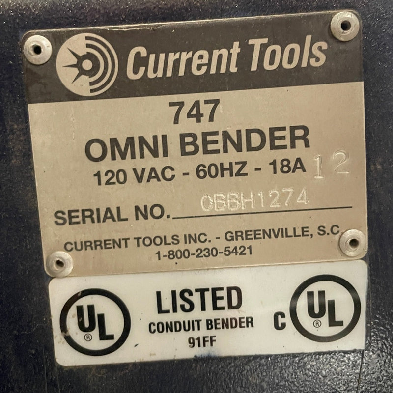 Current Tools 747 Electric Omni Bender