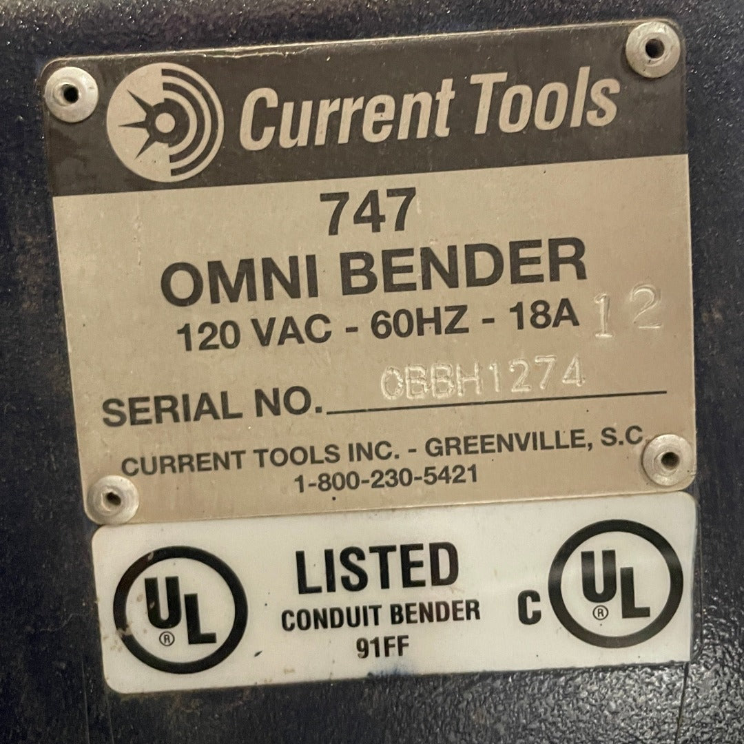 Current Tools 747 Electric Omni Bender 