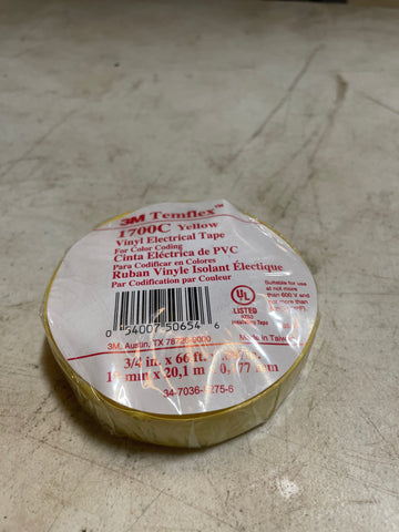 3M Temflex 1700C Vinyl Electrical Tape - New Surplus