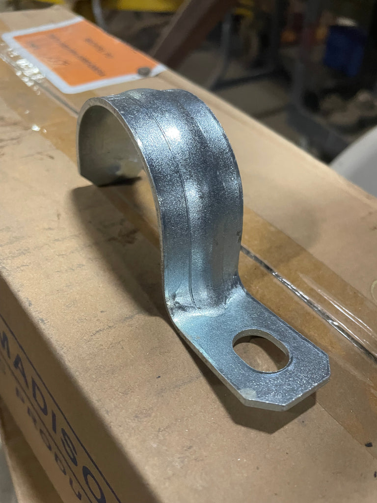 Southwire Madison Electric 706 Conduit & Pipe Strap Clamp, One-Hole: 2 in Trade Size, Steel Qty:50- New Surplus